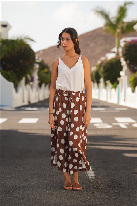 Guimanos Pantalón culotte de lunares