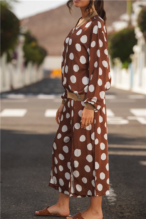 Guimanos Pantalón culotte de lunares