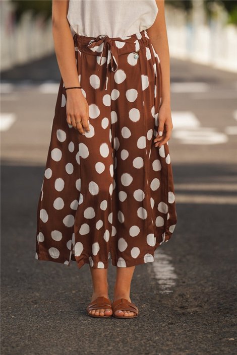 Guimanos Pantalón culotte de lunares
