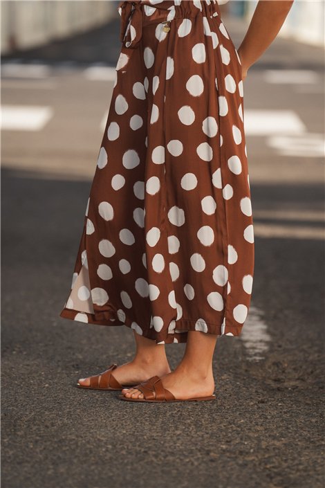 Guimanos Pantalón culotte de lunares