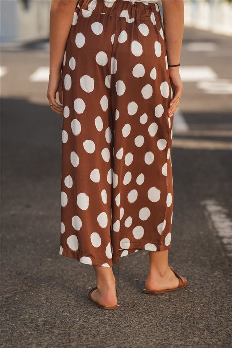 Guimanos Pantalón culotte de lunares