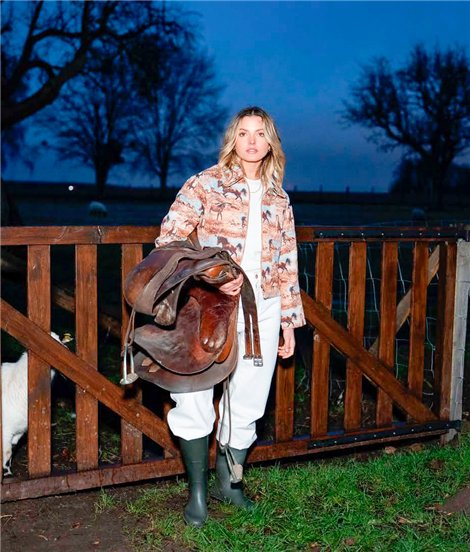 DPH Chaqueta corta con estampado caballos