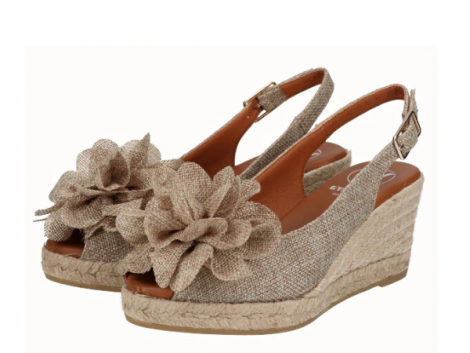 Viguera Cuña flor de lino beige