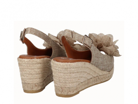 Viguera Cuña flor de lino beige