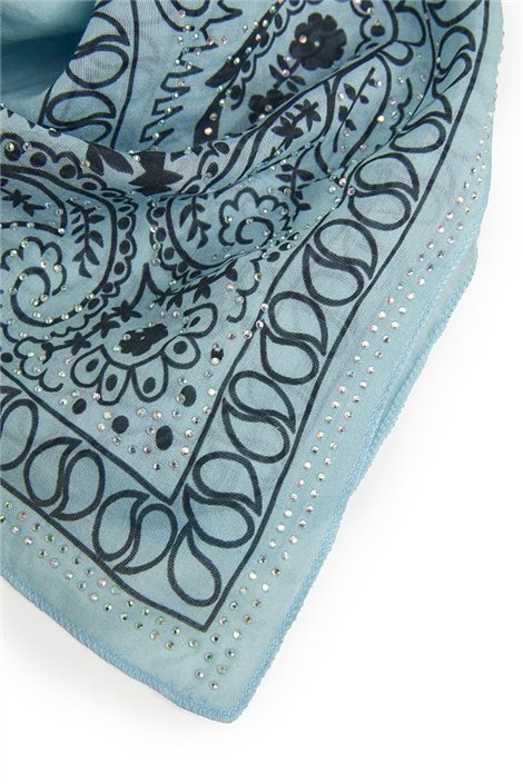 BSB Pañuelo paisley azul con pedrería