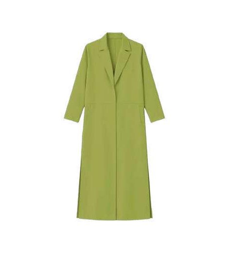 Parole Chaqueta fluida con solapa color pistacho