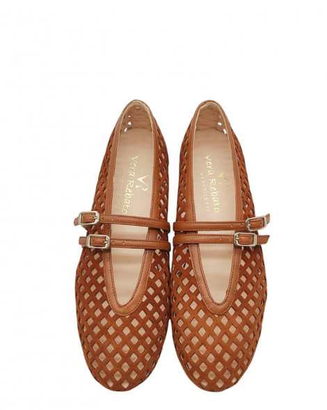 Vera Rebato Manoletina serraje con rejilla