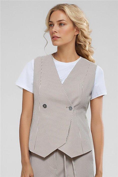 GOA GOA Chaleco de rayas Colette