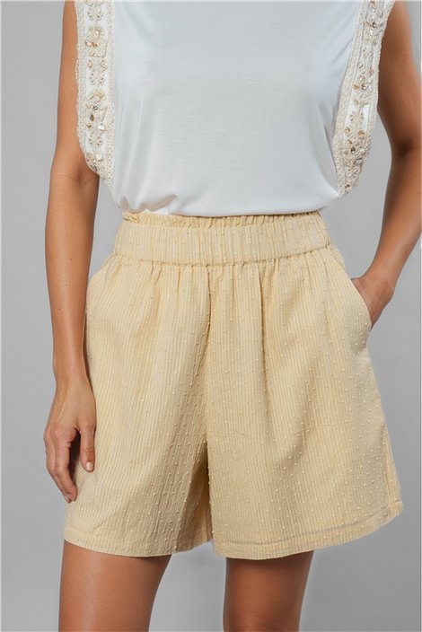 GOA GOA Bermudas con fruncido Norman