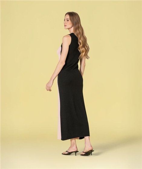 Ruga Vestido de punto corazón rosa