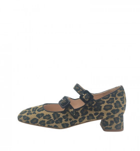 Vosso Moda Zapato animal print tostado natural
