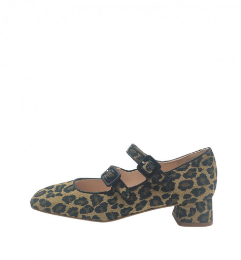 Vosso Moda Zapato animal print tostado natural