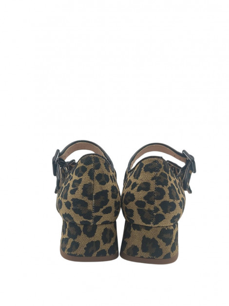 Vosso Moda Zapato animal print tostado natural