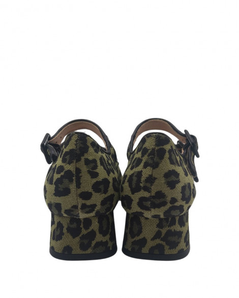 Vosso Moda Zapato animal print verde