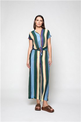 Mercedes De Miguel Pantalón de rayas Lilian