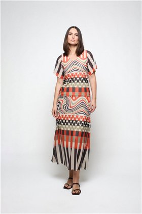 Mercedes De Miguel Blusa Mosaico print