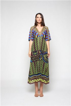 Mercedes De Miguel Vestido mosaico