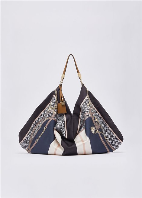Liu Jo Bolso fular negro estampado