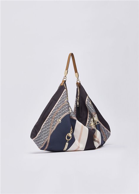 Liu Jo Bolso fular negro estampado