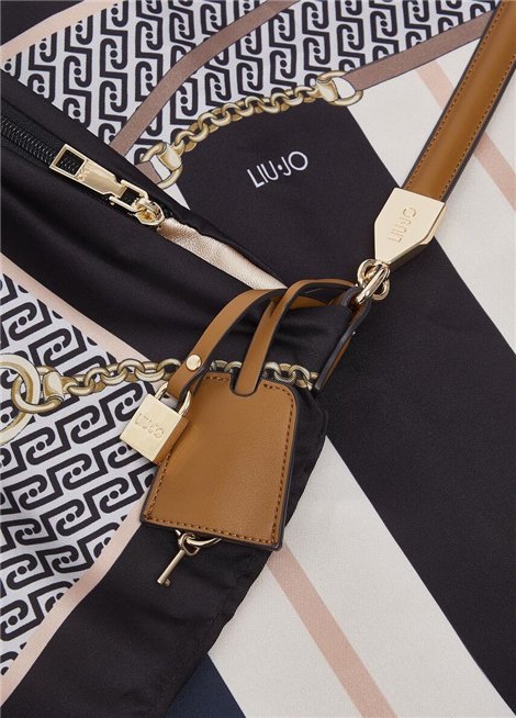 Liu Jo Bolso fular negro estampado