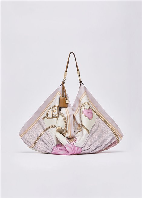 Liu Jo Bolso fular rosa estampado