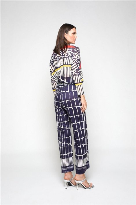 Mercedes De Miguel Pantalón Muscaris Print