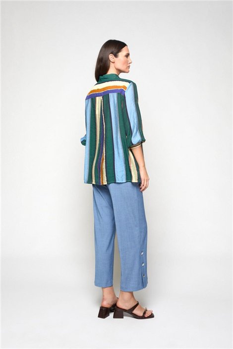 Mercedes De Miguel Camisa de rayas Lilian