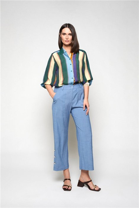 Mercedes De Miguel Camisa de rayas Lilian
