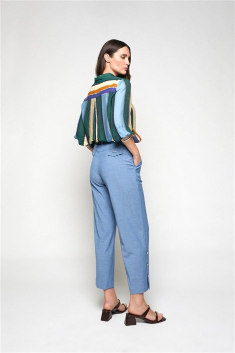 Mercedes De Miguel Camisa de rayas Lilian