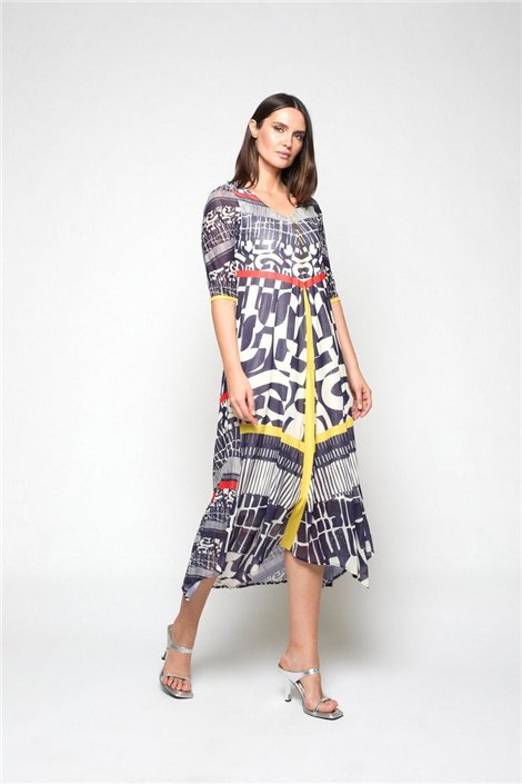 Mercedes De Miguel Vestido Muscaris print