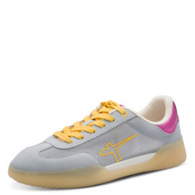 Tamaris Sneaker gris en serraje con detalle malla