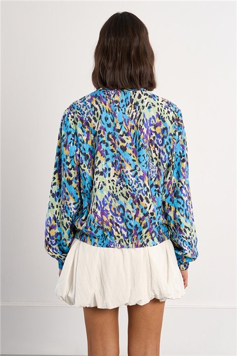 Lili Sidonio Chaqueta bomber print multicolor