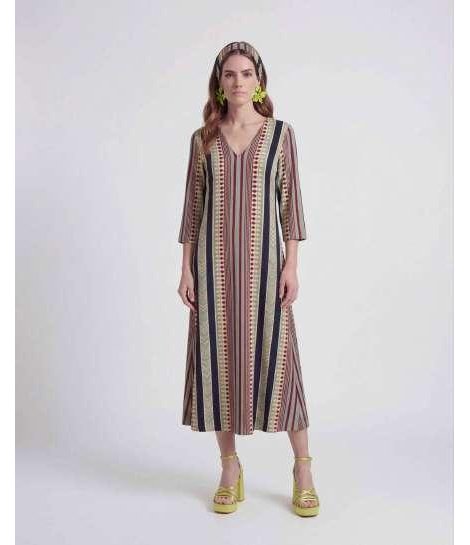 Parole Vestido largo estampado bambú