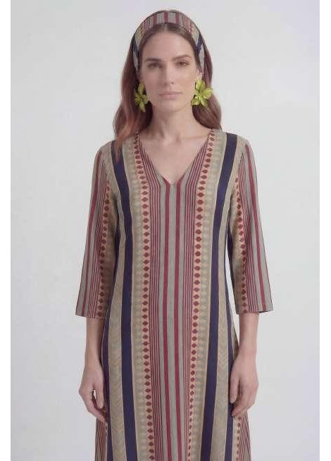 Parole Vestido largo estampado bambú