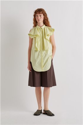 Meimeij Bermudas amplias color chocolate