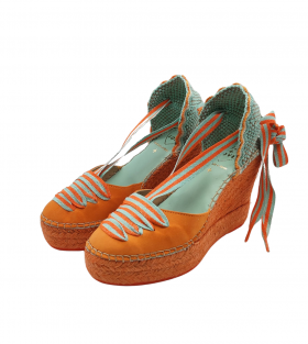 Star Love Cuña naranja con cinta a contraste