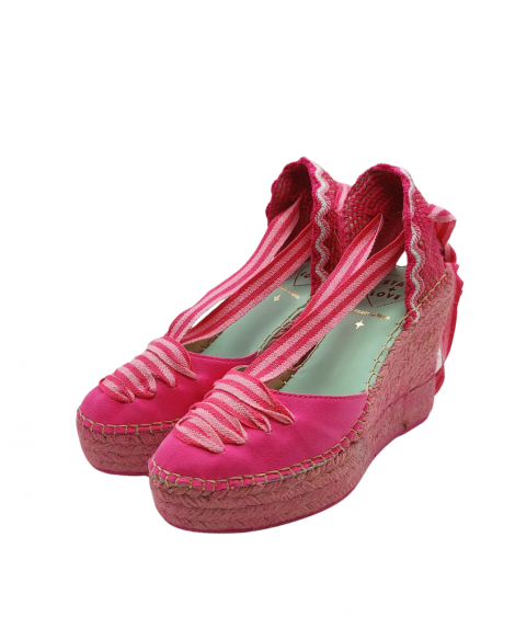 Star Love Cuña fucsia con cinta a contraste