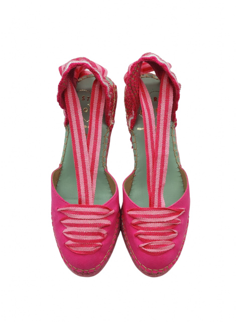 Star Love Cuña fucsia con cinta a contraste