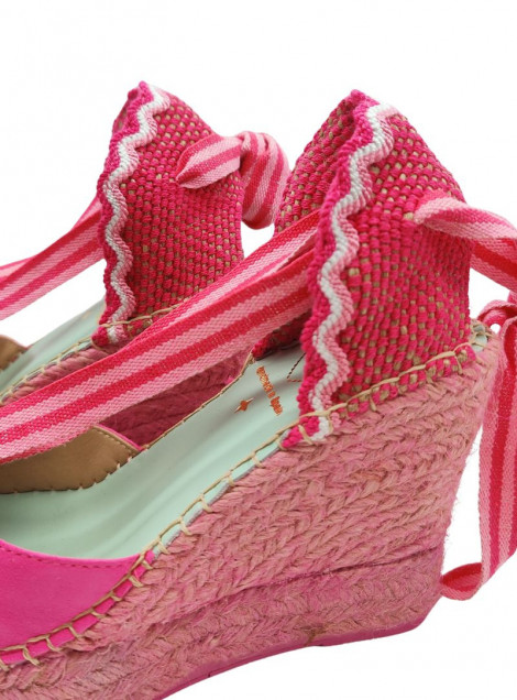 Star Love Cuña fucsia con cinta a contraste