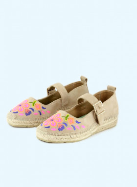 Star Love Cuña baja con bordado fluor