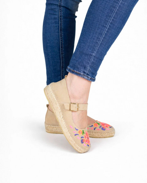 Star Love Cuña baja con bordado fluor