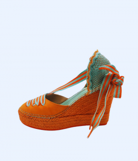 Star Love Cuña naranja con cinta a contraste