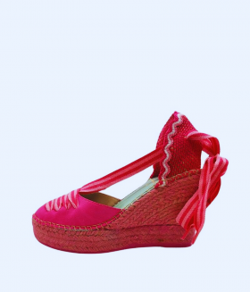 Star Love Cuña fucsia con cinta a contraste