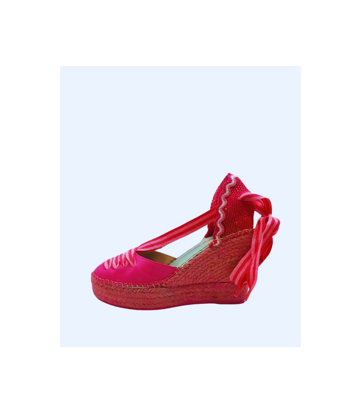 Star Love Cuña fucsia con cinta a contraste