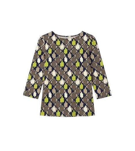 Parole Blusa ligera estampado amarillo-moka