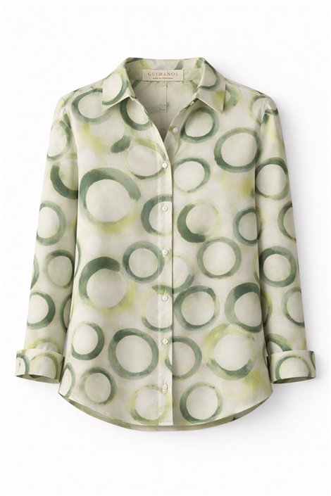 Guimanos Camisa con estampado circulo difuminado