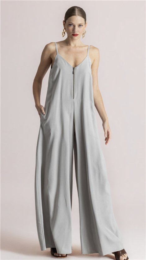 Moutaki Mono amplio de tirantes con cinturón