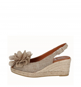 Viguera Cuña flor de lino beige