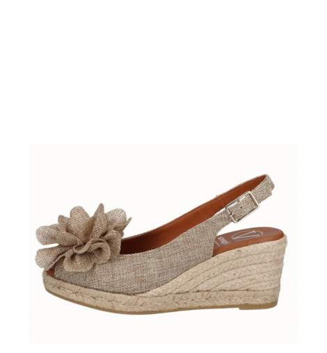 Viguera Cuña flor de lino beige