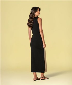 Ruga Vestido de punto corazón taupe